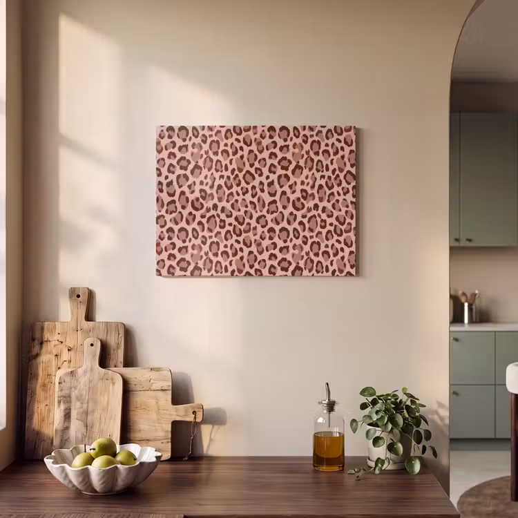 Luipaard - Patroon - Roze PET vilt klein 837 -sfeer2