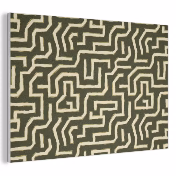 Lijnen - Abstract - Groen PET vilt klein 837 -3d