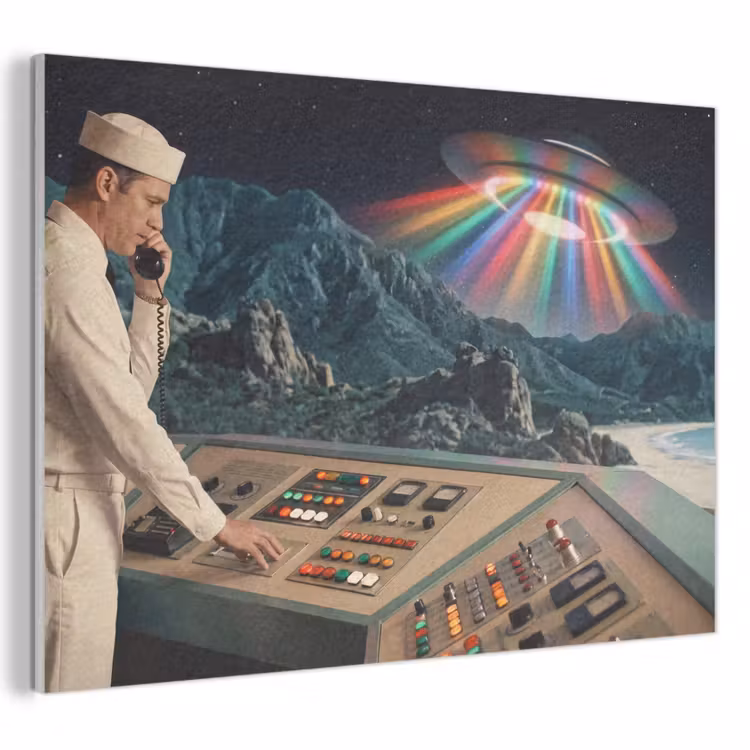 Acoustic Panel - Man - Control Room - Beach - Man - Controlekamer - Strand PET vilt klein