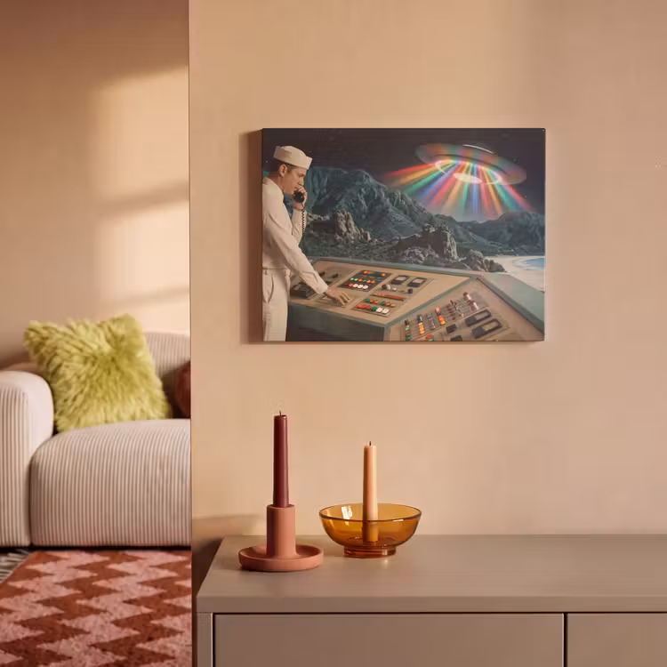 Acoustic Panel - Man - Control Room - Beach - Man - Controlekamer - Strand PET vilt klein