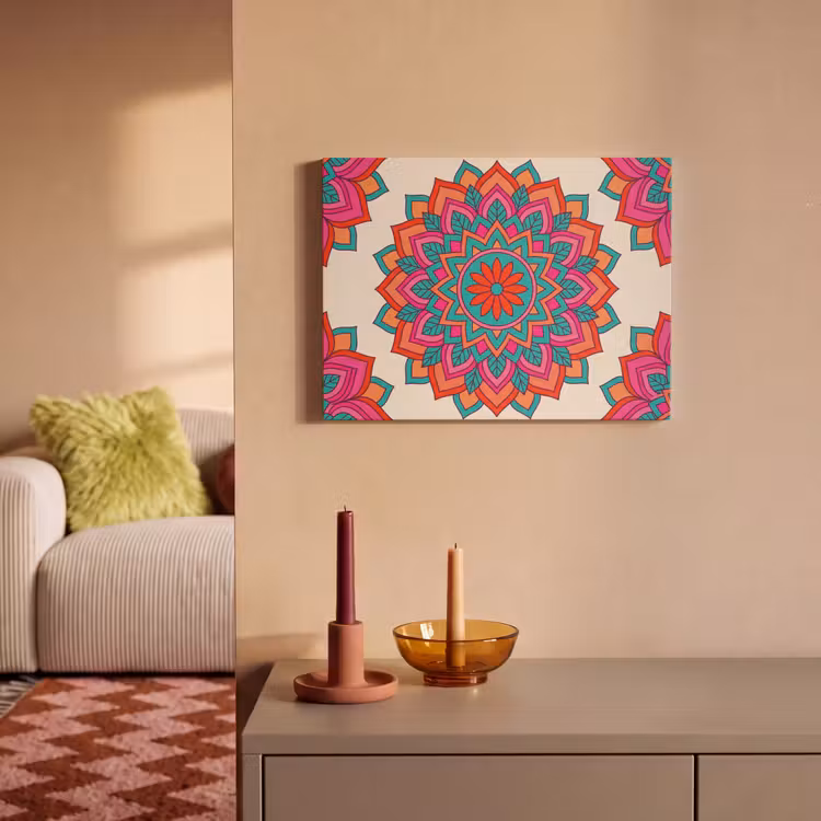 Mandala - Patroon - Abstract - Kleurrijk - Modern PET vilt klein -sfeer1