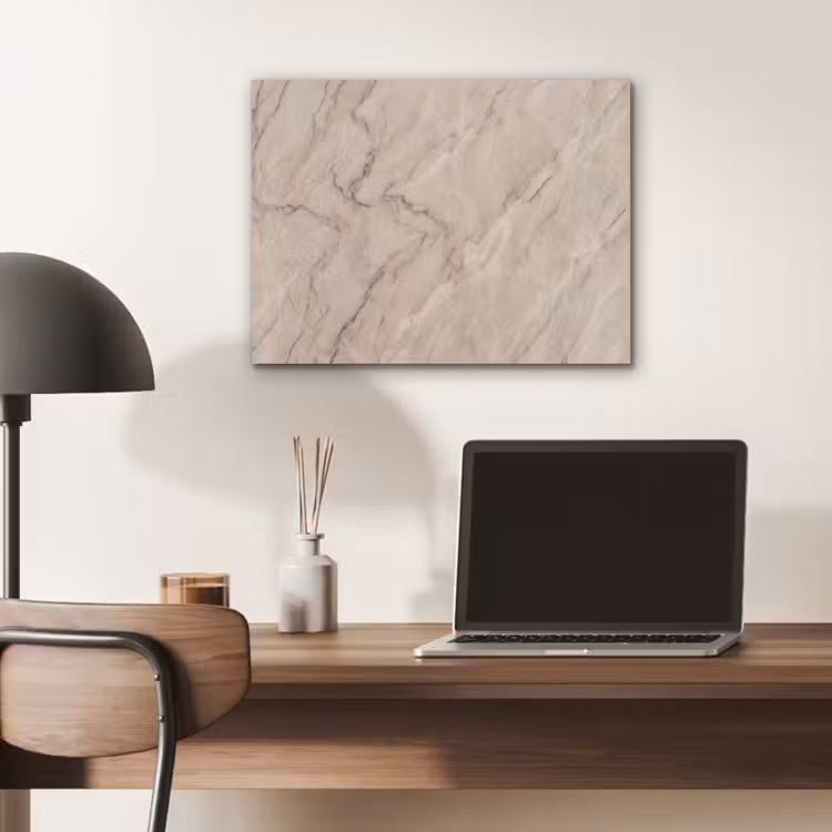 Marmer - Patroon - Abstract - Modern - Beige PET vilt klein -sfeer5