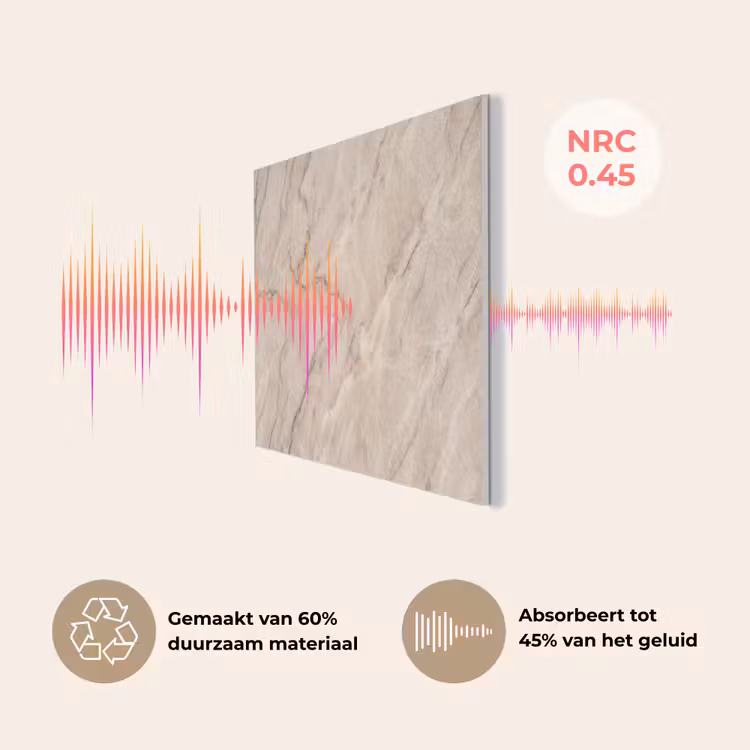 Marmer - Patroon - Abstract - Modern - Beige PET vilt klein -USP_NL