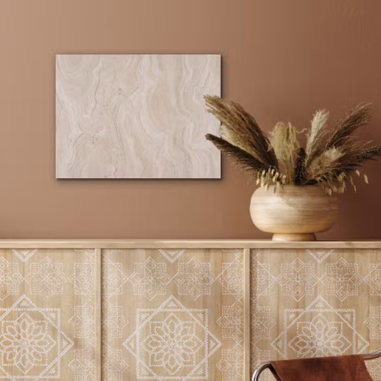 Marmer - Patroon - Beige - Steen - Abstract PET vilt klein -sfeer4
