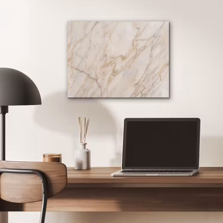 Marmer - Ader - Abstract - Wit - Goud PET vilt klein -sfeer5