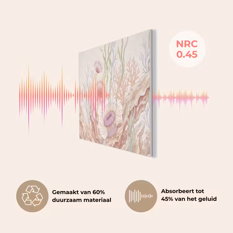 Zeeleven - Koraal - Onderwater - Illustratie - Kleurrijk PET vilt klein -USP_NL