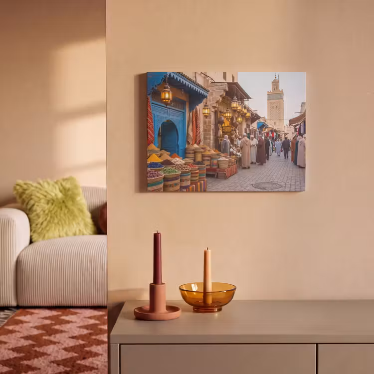 Acoustic Panel - Market - Oriental - Colorful - Markt - Oosters - Kleurrijk PET vilt klein