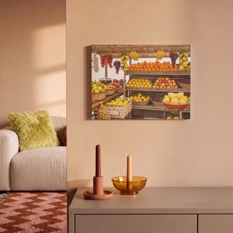 Acoustic Panel - Market Stall - Fruit - Fresh - Marktkraam - Fruit - Vers PET vilt klein