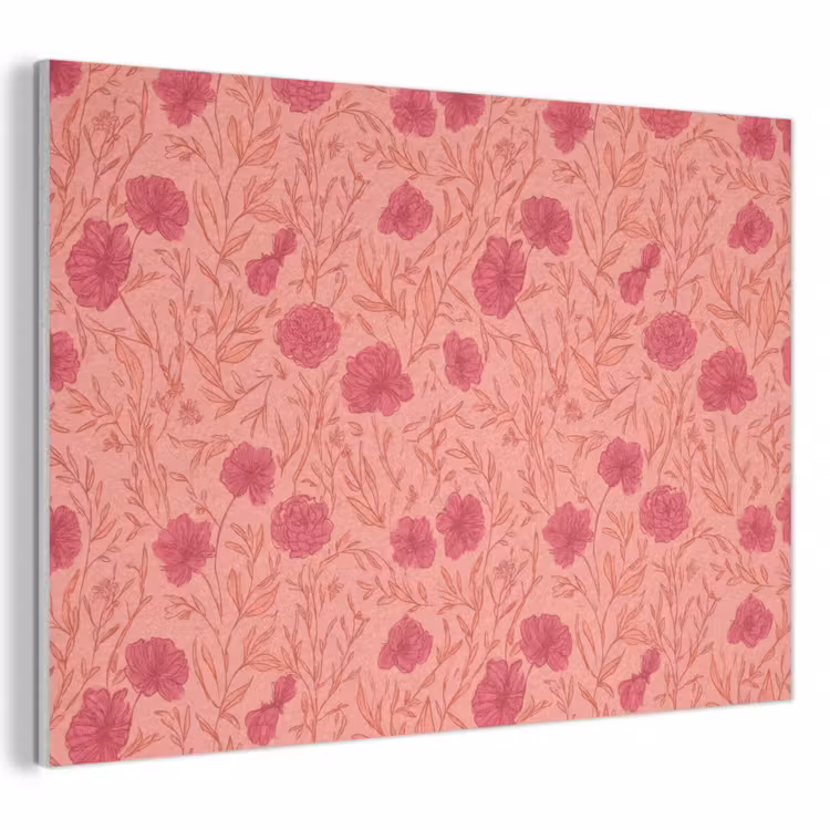 Weidebloemen - Romantisch - Roze PET vilt klein 837 -3d