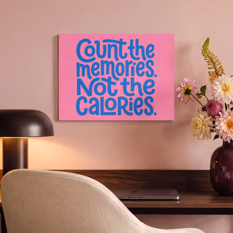 Memories - Roze - Blauw - Quote PET vilt klein -sfeer3
