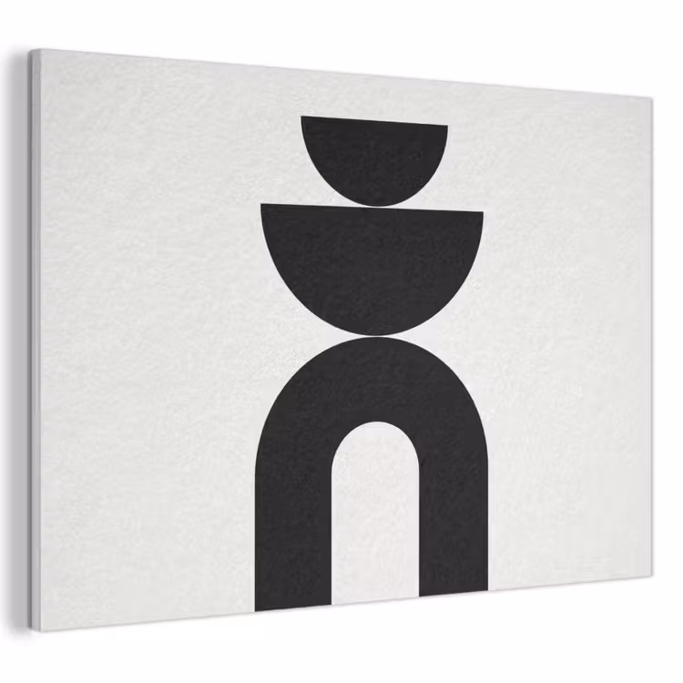 Acoustic Panel - Minimalist - Art - White - Minimalistisch - Kunst - Wit PET vilt klein