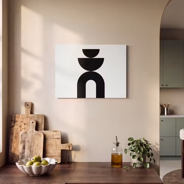 Acoustic Panel - Minimalist - Art - White - Minimalistisch - Kunst - Wit PET vilt klein