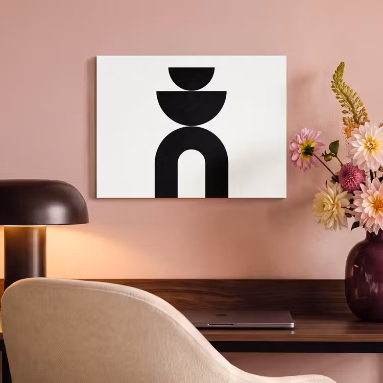 Acoustic Panel - Minimalist - Art - White - Minimalistisch - Kunst - Wit PET vilt klein