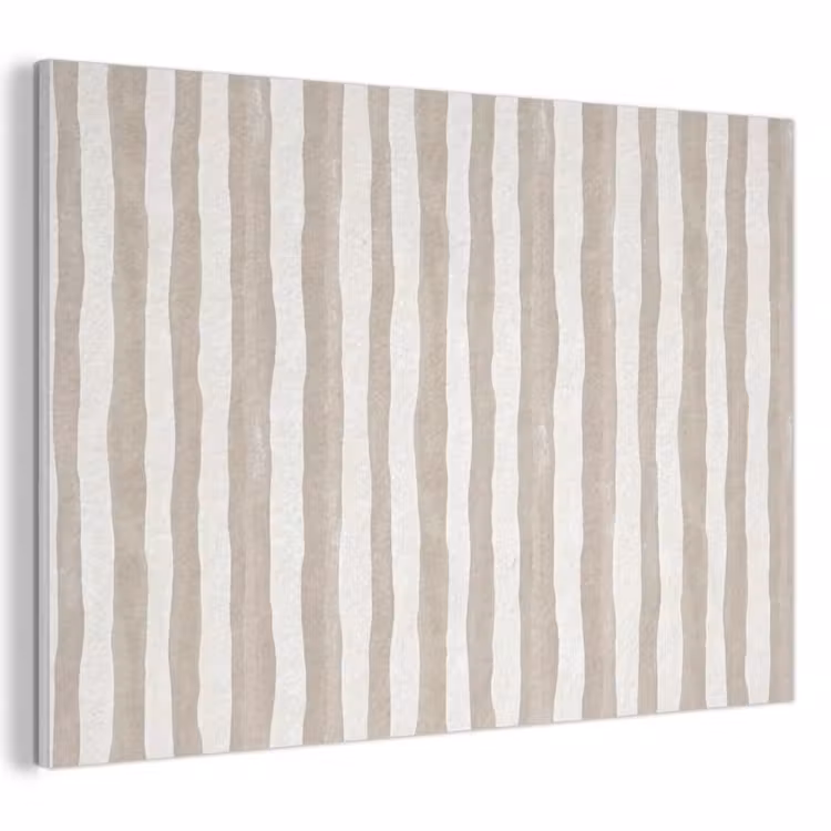 Minimalistisch - Strepen - Beige PET vilt klein 837 -3d