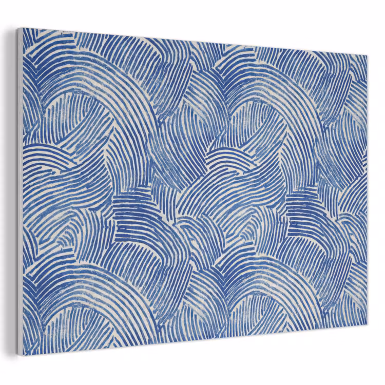 Modern - Abstract - Blauw PET vilt klein 837 -3d