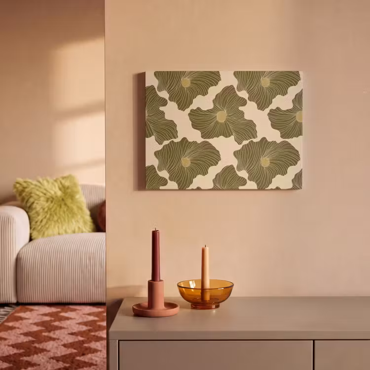 Modern - Abstract - Groen PET vilt klein 837 -sfeer1