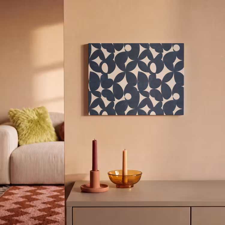 Modern - Geometrisch - Blauw PET vilt klein 837 -sfeer1