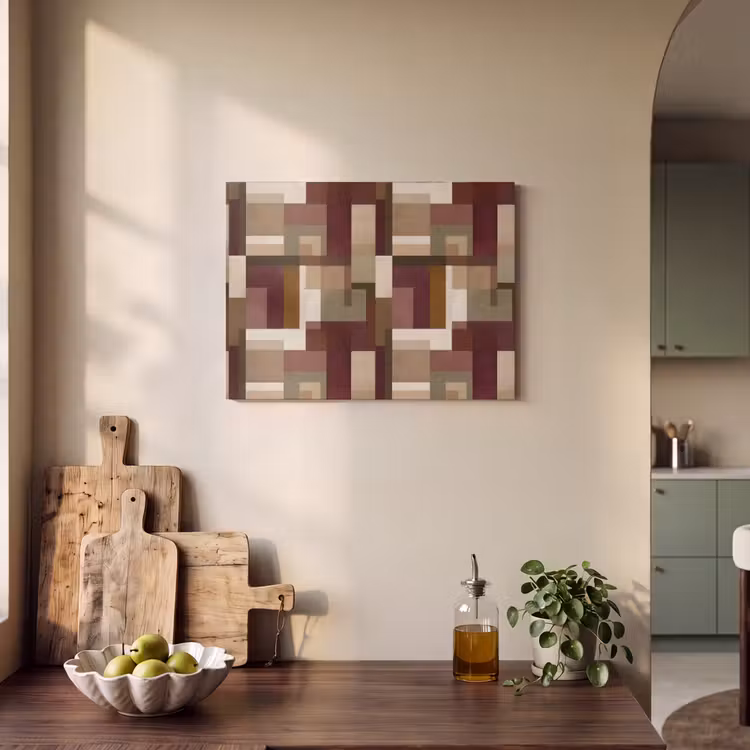 Modern - Geometrie - Kleurrijk PET vilt klein 837 -sfeer2