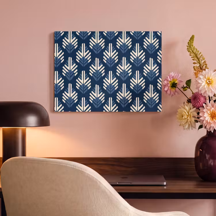 Modern - Patroon - Blauw PET vilt klein 837 -sfeer3