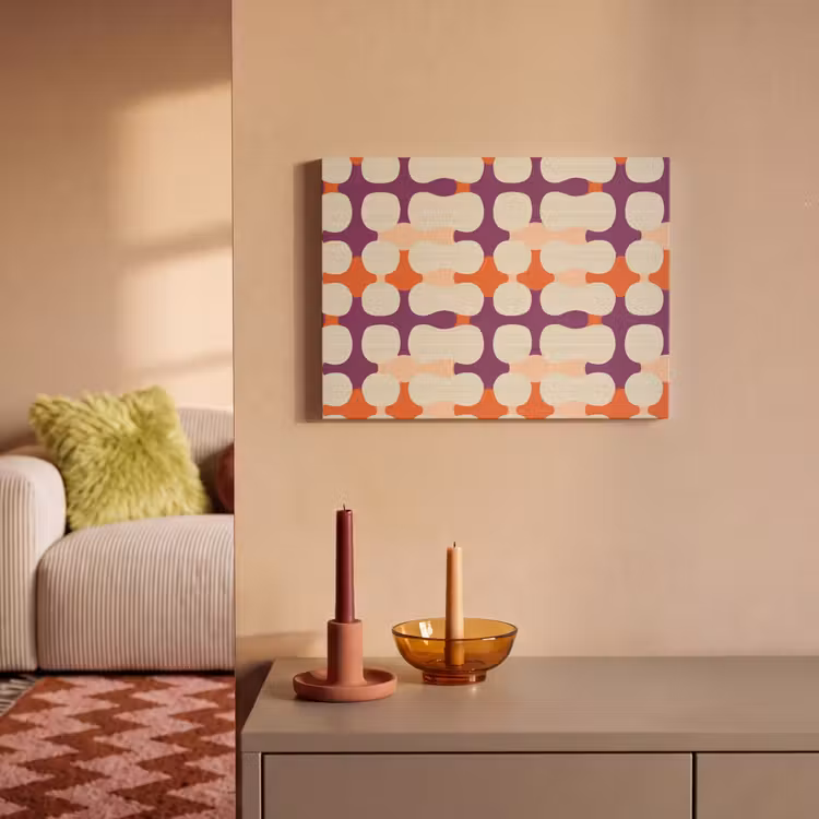 Modern - Patroon - Kleurrijk PET vilt klein 837 -sfeer1