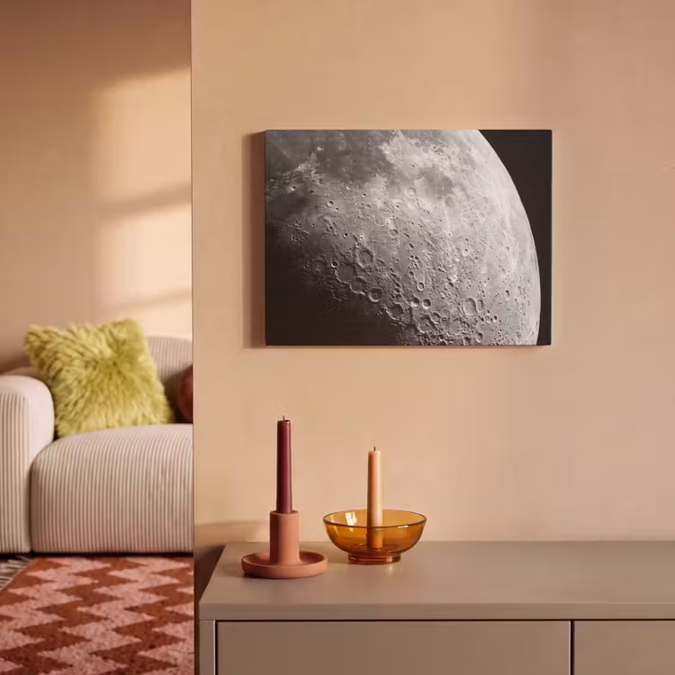 Acoustic Panel - Moon - Craters - Space - Maan - Kraters - Ruimte PET vilt klein