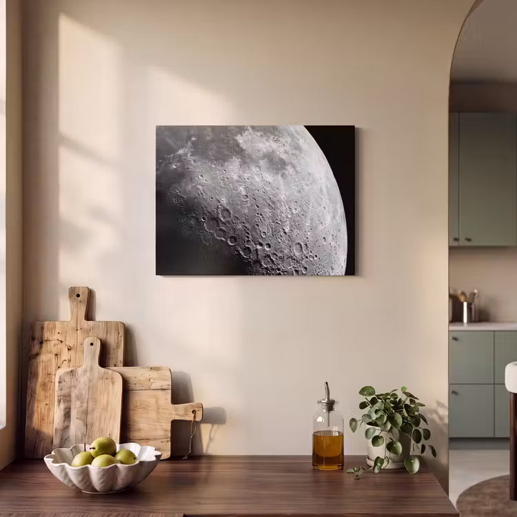 Acoustic Panel - Moon - Craters - Space - Maan - Kraters - Ruimte PET vilt klein