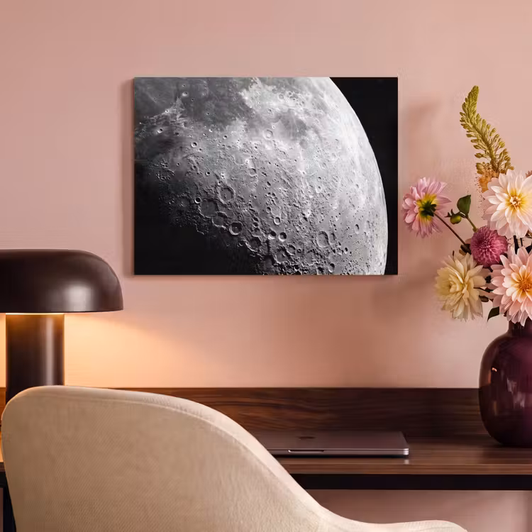 Acoustic Panel - Moon - Craters - Space - Maan - Kraters - Ruimte PET vilt klein