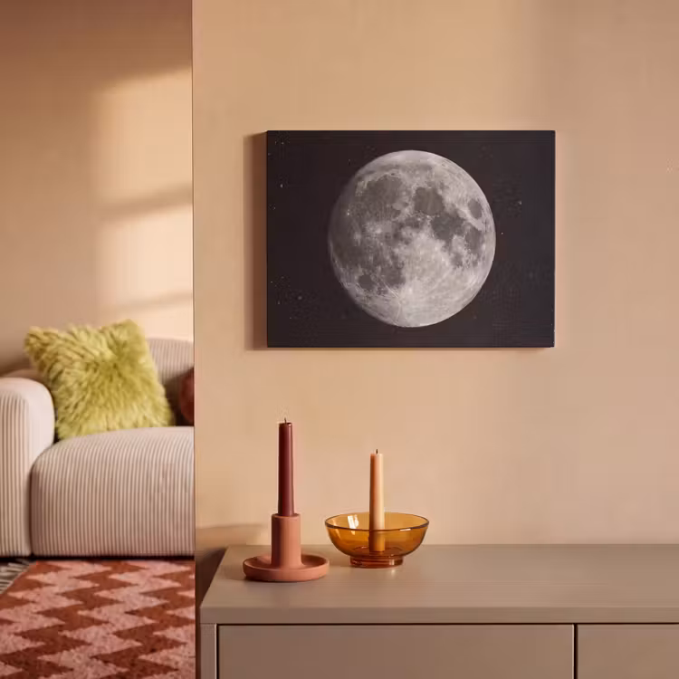 Acoustic Panel - Moon - Stars - Space - Maan - Sterren - Ruimte PET vilt klein
