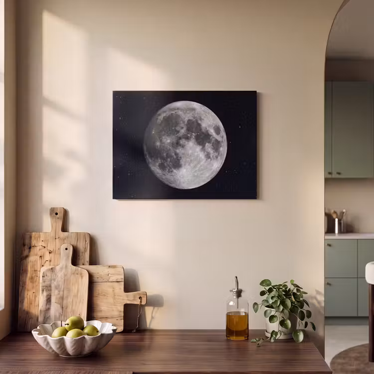 Acoustic Panel - Moon - Stars - Space - Maan - Sterren - Ruimte PET vilt klein