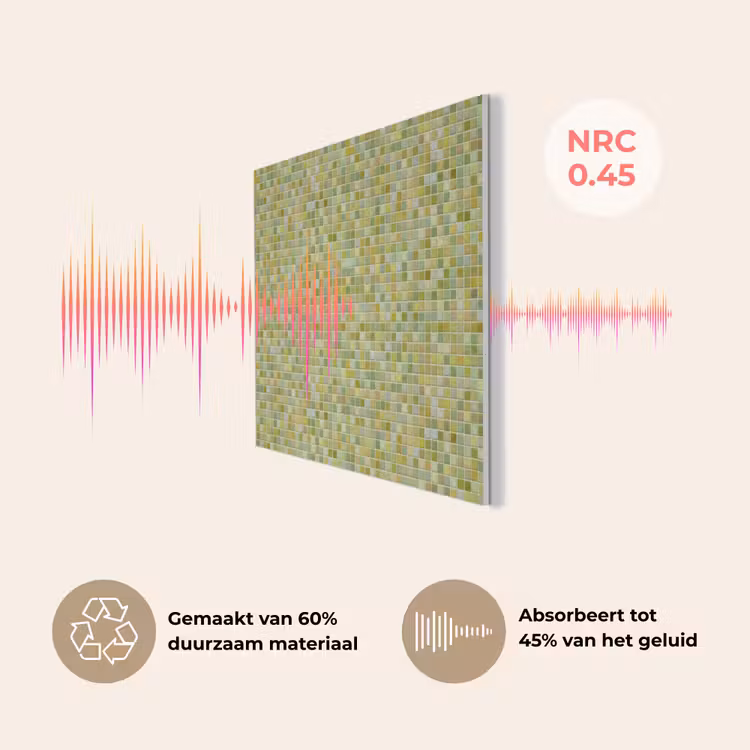 Mozaïek - Patroon - Groen PET vilt klein 837 -USP_NL