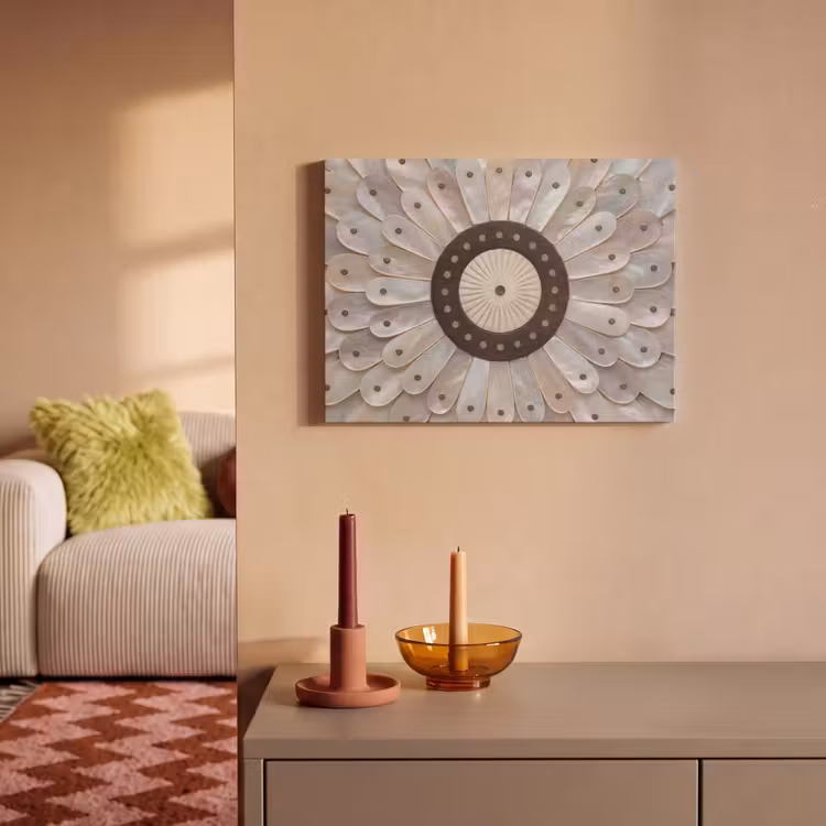 Parelmoer - Patroon - Decoratie - Ambacht - Wit PET vilt klein -sfeer1