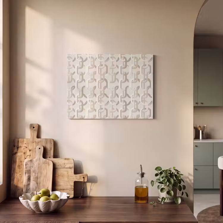 Motief - Abstract - Beige PET vilt klein 837 -sfeer2