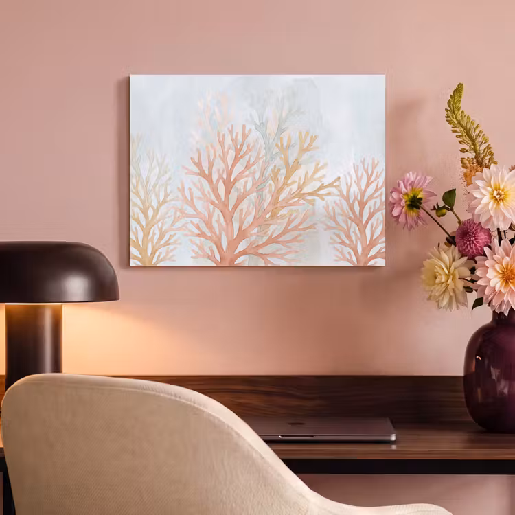 Natuur - Abstract - Aquarel - Organisch - Warm PET vilt klein -sfeer3