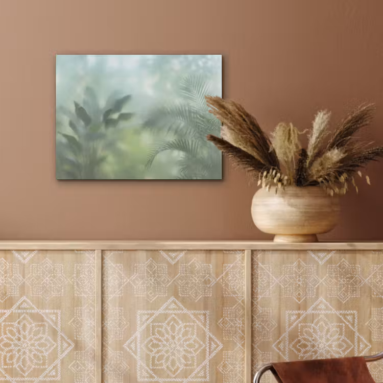 Natuur - Vervaagd - Groen - Abstract - Modern PET vilt klein -sfeer4