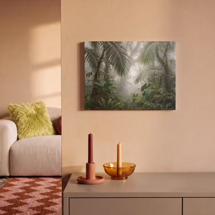 Natuur - Jungle - Mist - Tropisch - Groen PET vilt klein -sfeer1