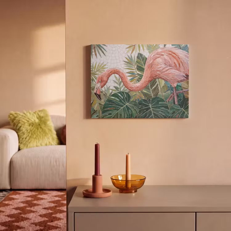 Natuur - Bladeren - Abstract - Groen - Vogel PET vilt klein -sfeer1