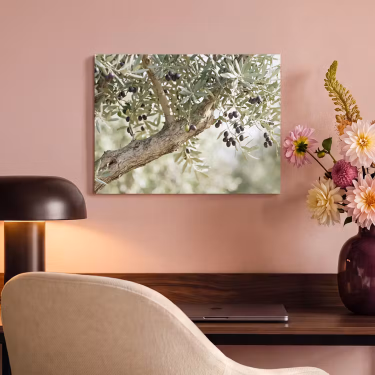Acoustic Panel - Olive tree - branch - green - Olijfboom - tak - groen PET vilt klein