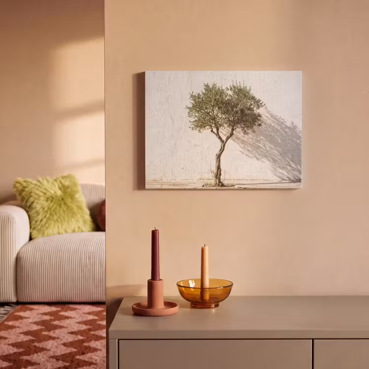 Acoustic Panel - Olive Tree - Wall - White - Olijfboom - muur - wit PET vilt klein