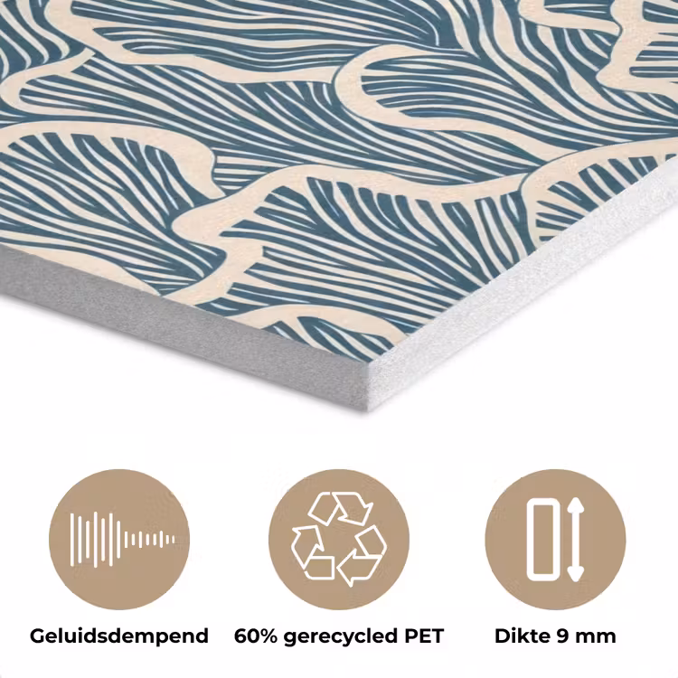 Organisch - Blauw - Crème - Schelpen PET vilt klein 837 -closeup_NL
