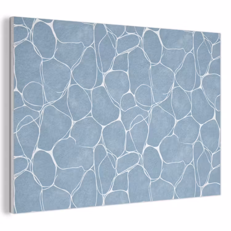 Organisch - Patroon - Blauw PET vilt klein 837 -3d