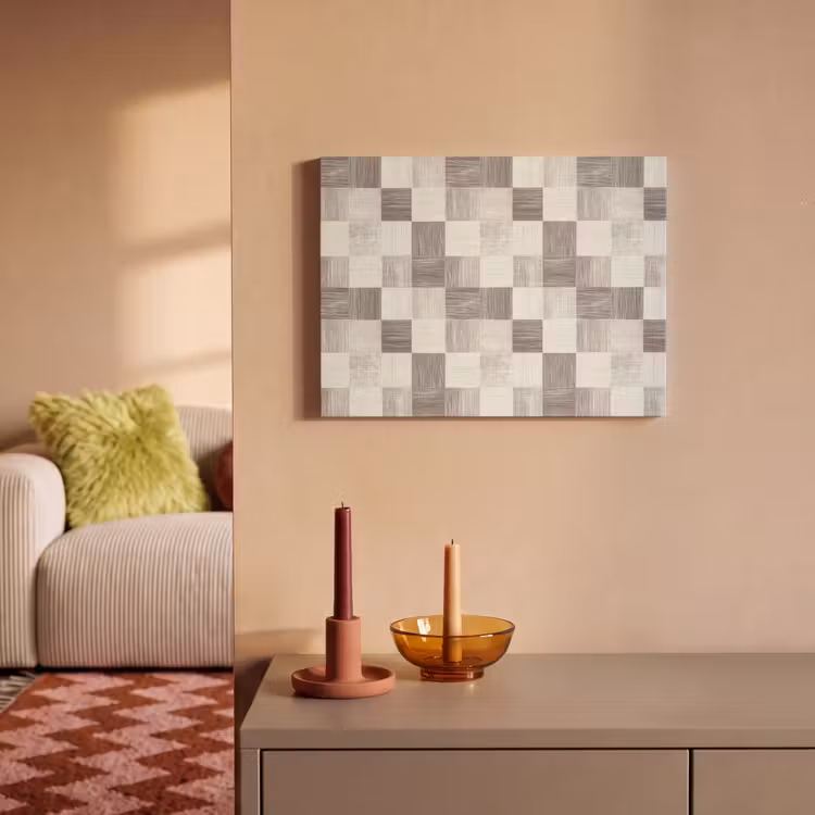 Patroon - Dambord - Houtnerf PET vilt klein 837 -sfeer1