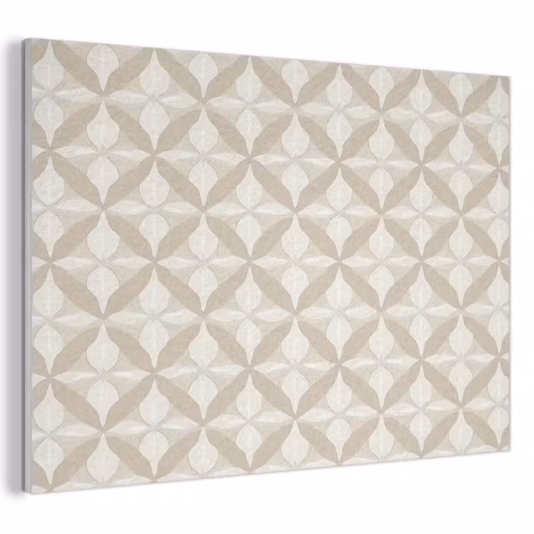 Patroon - Klassiek - Beige PET vilt klein 837 -3d