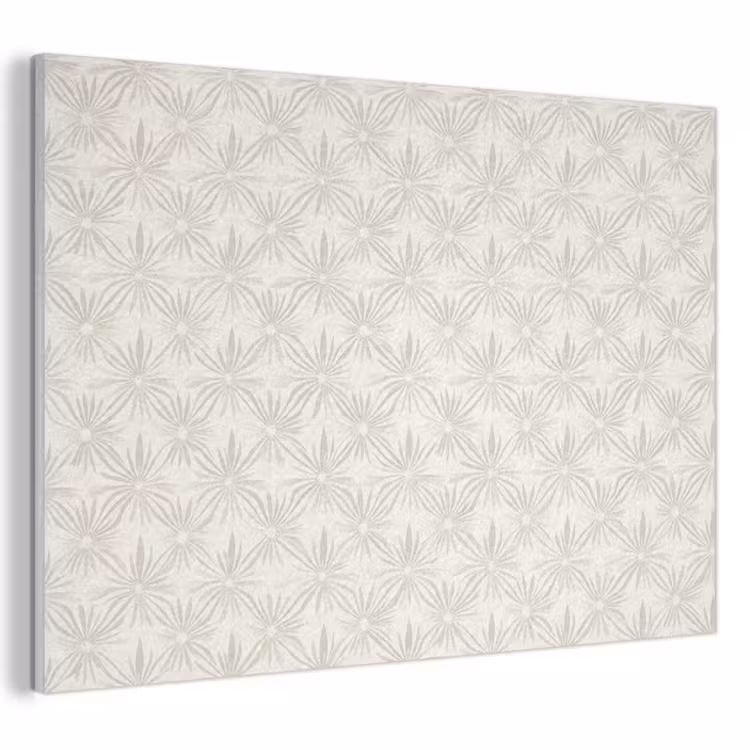 Patroon - Bloemen - Beige PET vilt klein 837 -3d