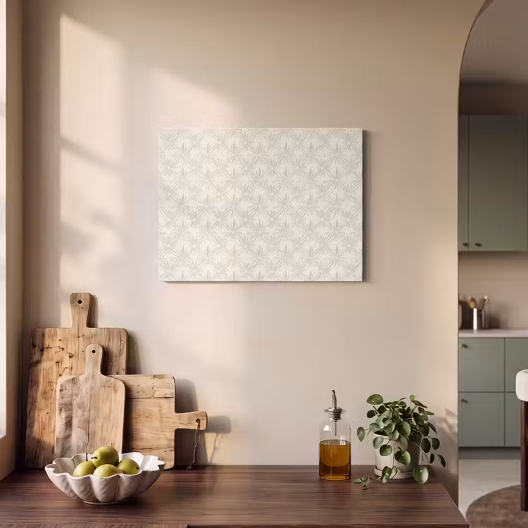 Patroon - Bloemen - Beige PET vilt klein 837 -sfeer2