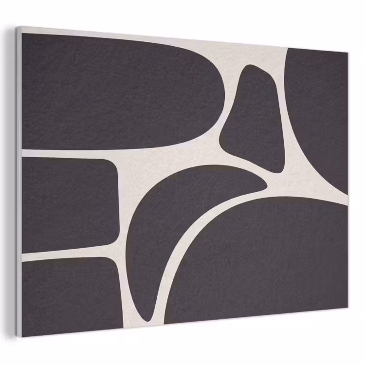 Acoustic Panel - Pattern - Organic - Black - Patroon - Organisch - Zwart PET vilt klein