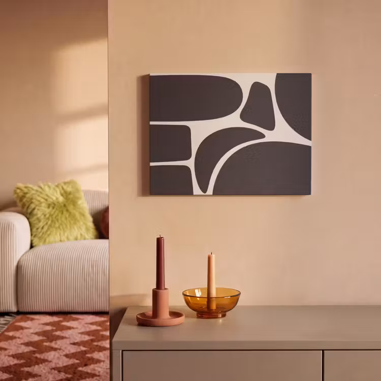 Acoustic Panel - Pattern - Organic - Black - Patroon - Organisch - Zwart PET vilt klein