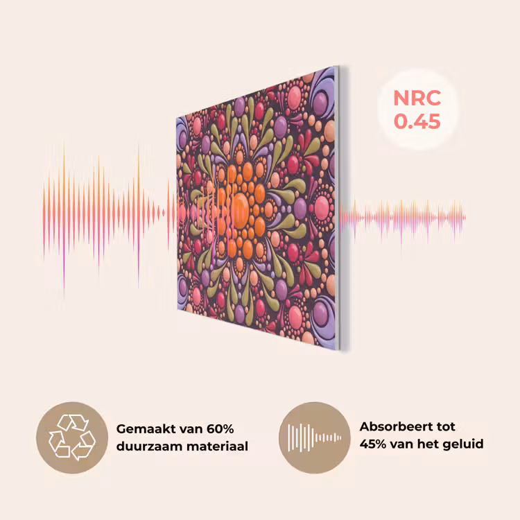 Patroon - Stippen - Abstract - Modern - Kleurrijk PET vilt klein -USP_NL