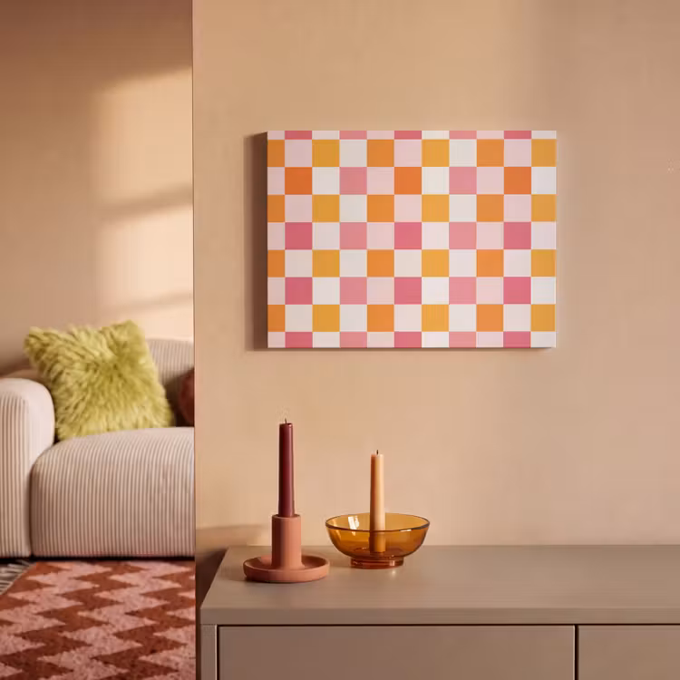 Patroon - Vierkant - Roze PET vilt klein 837 -sfeer1