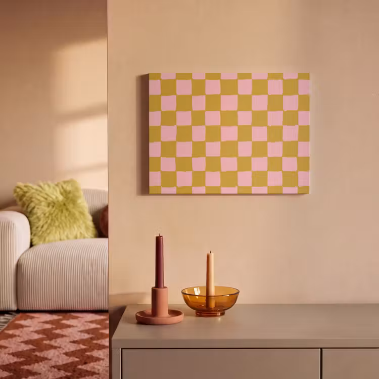 Patroon - Vierkant - Roze PET vilt klein 837 -sfeer1