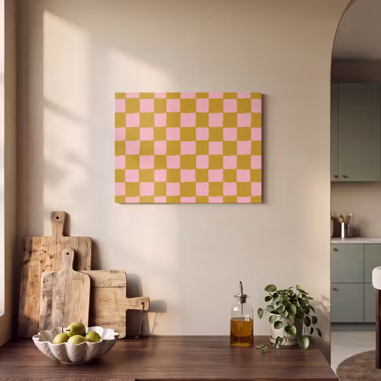 Patroon - Vierkant - Roze PET vilt klein 837 -sfeer2